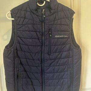 Vineyard Vines Dark Blue Quilted Vest